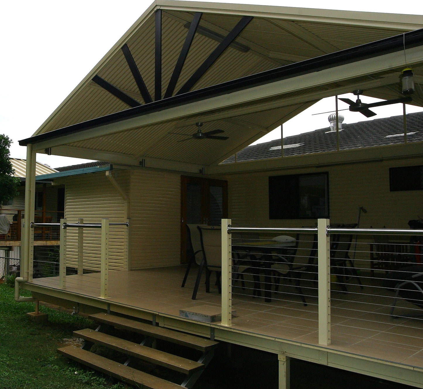 SmartKits Australia Freestanding, Gable Patio Roof- 7m (L) x 5m (W).