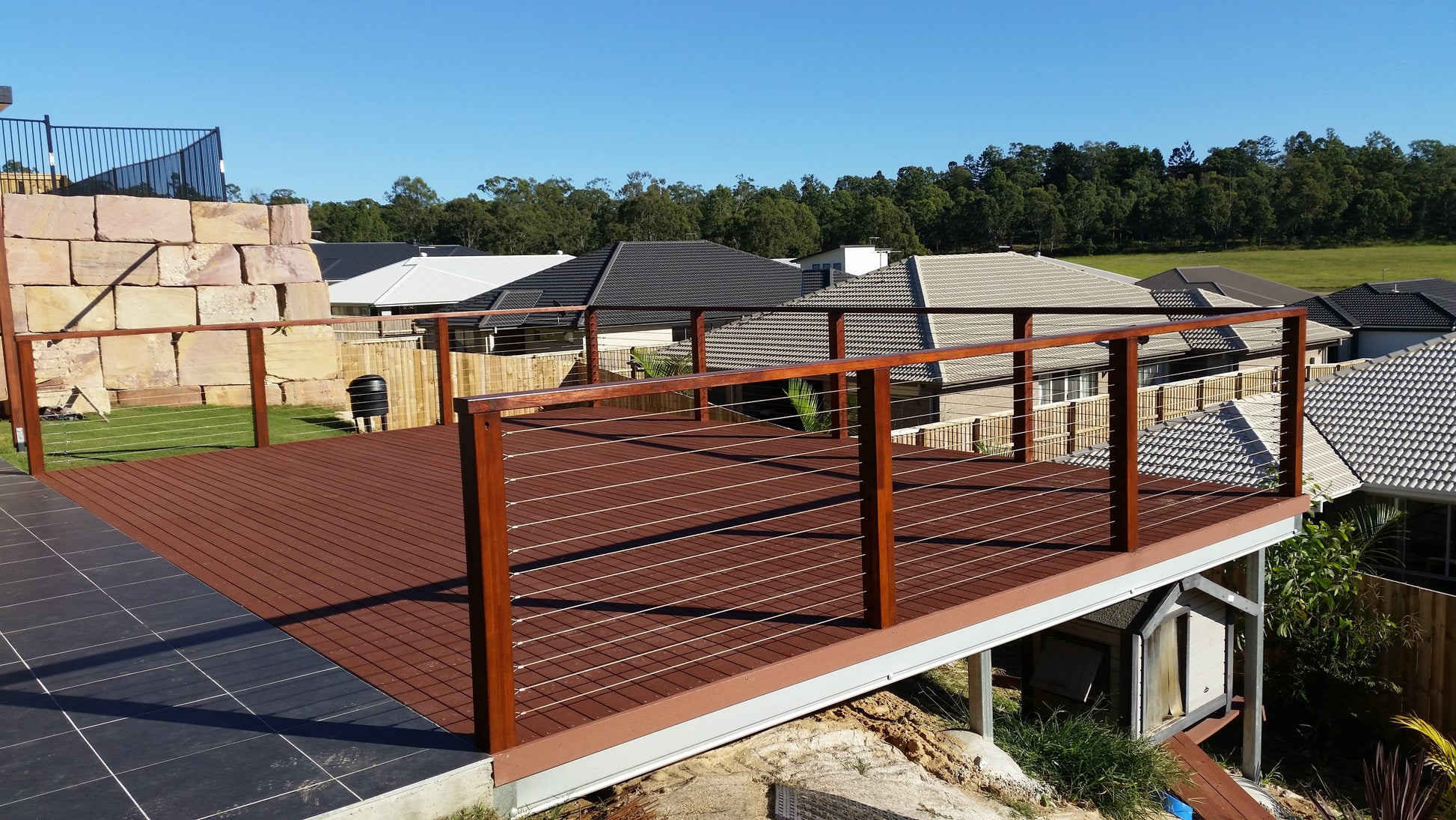 SmartKits Australia Ground level deck frame- 10m x 4m