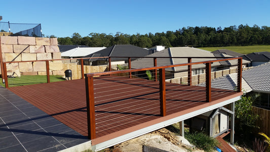 SmartKits Australia Ground level deck frame- 14m x 3m