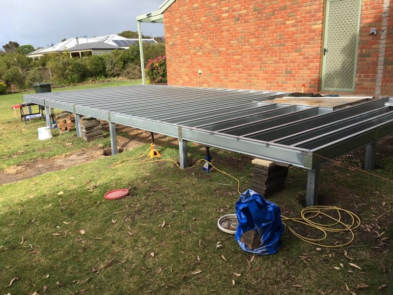 SmartKits Australia Ground level deck frame- 4m x 4m