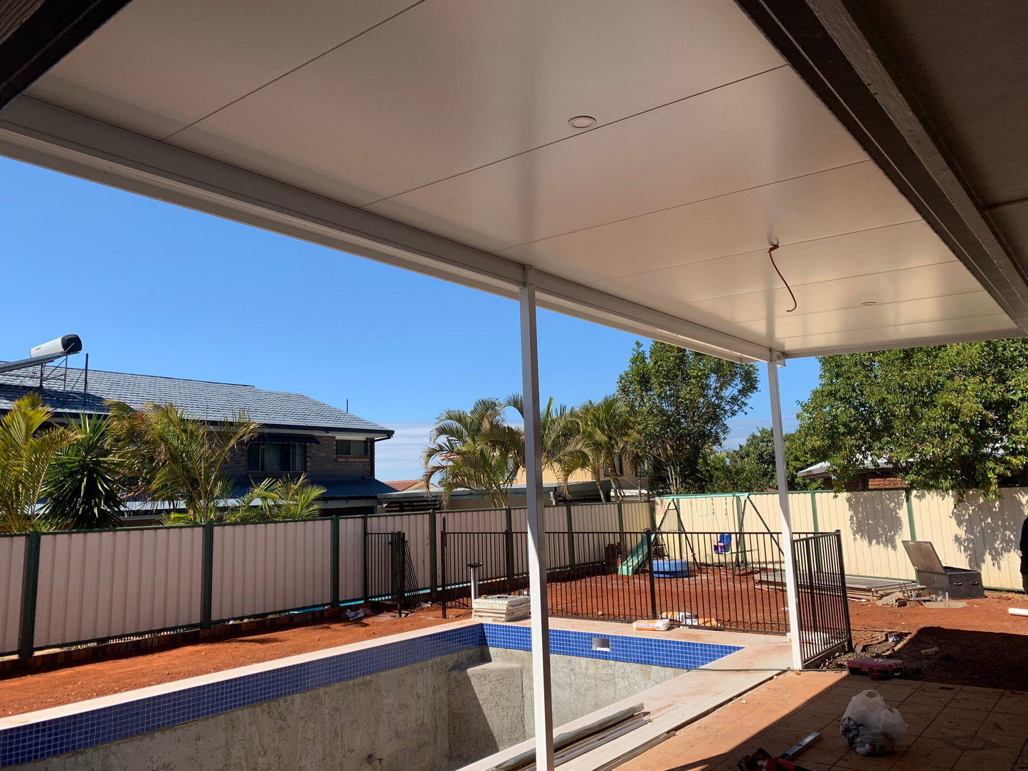 SmartKits Australia Insulated Flyover Roof- 15m (L) x 8m (W).