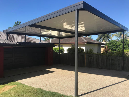 SmartKits Australia Non-Insulated, Flyover Roof- 10m (L) x 4m (W).