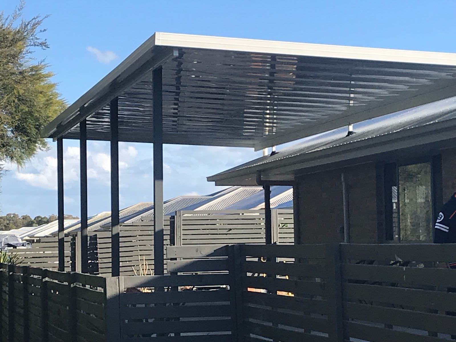 SmartKits Australia Non-Insulated, Flyover Roof- 12m (L) x 8m (W).